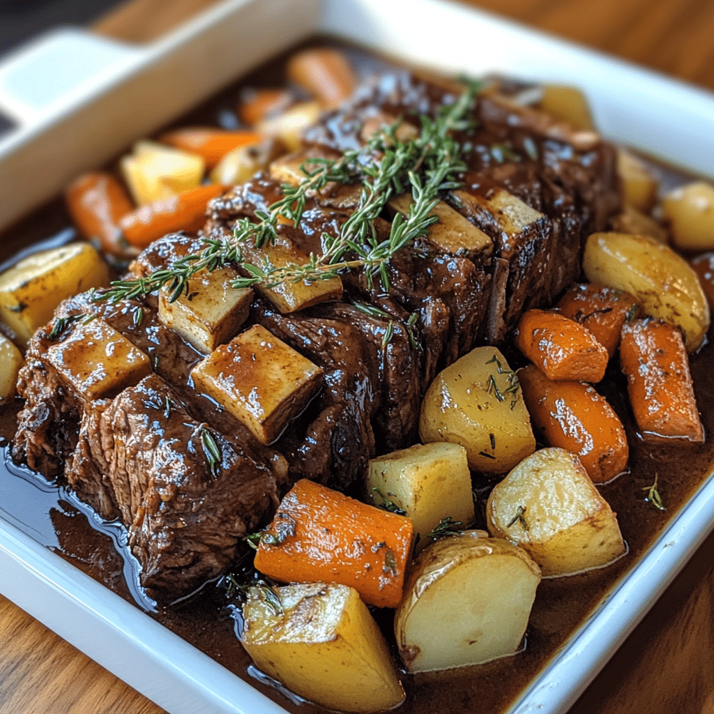 Savory Herb-Infused Beef Pot Roast: Easy Crock Pot Recipe 1 Featured Image