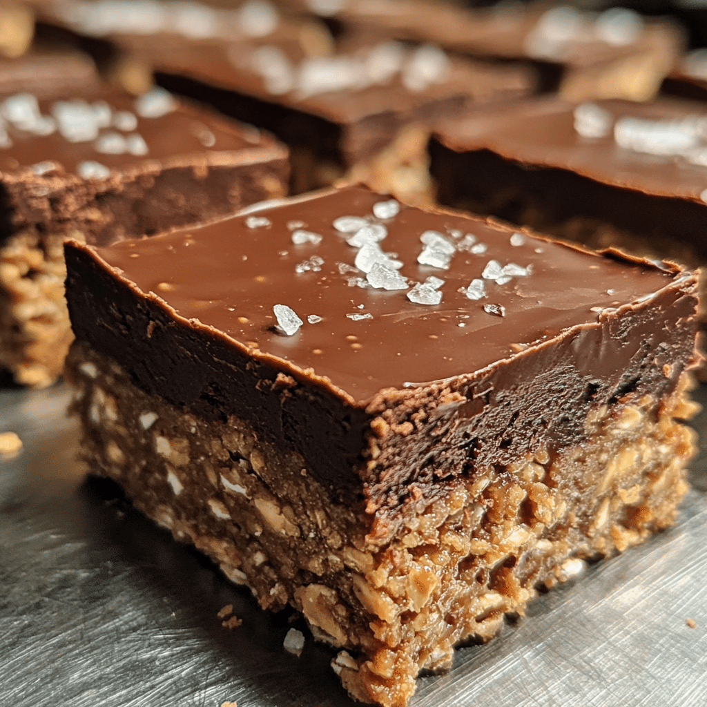 Decadent No-Bake Chocolate Peanut Butter Oat Bars Recipe 2 Article Image