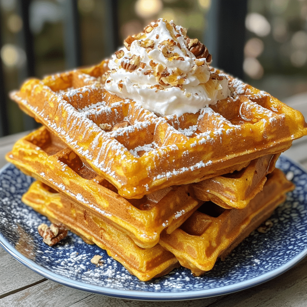 Irresistibly Fluffy Pumpkin Waffles with Spiced Maple Drizzle 2 Article Image