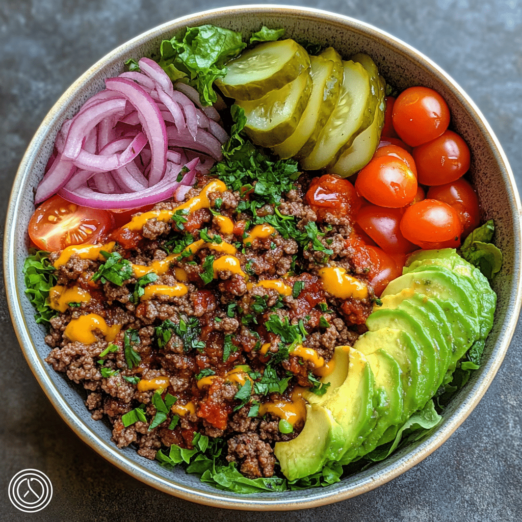 Savory Burger Bowl: A Flavorful Twist on Classic Comfort 2 Article Image