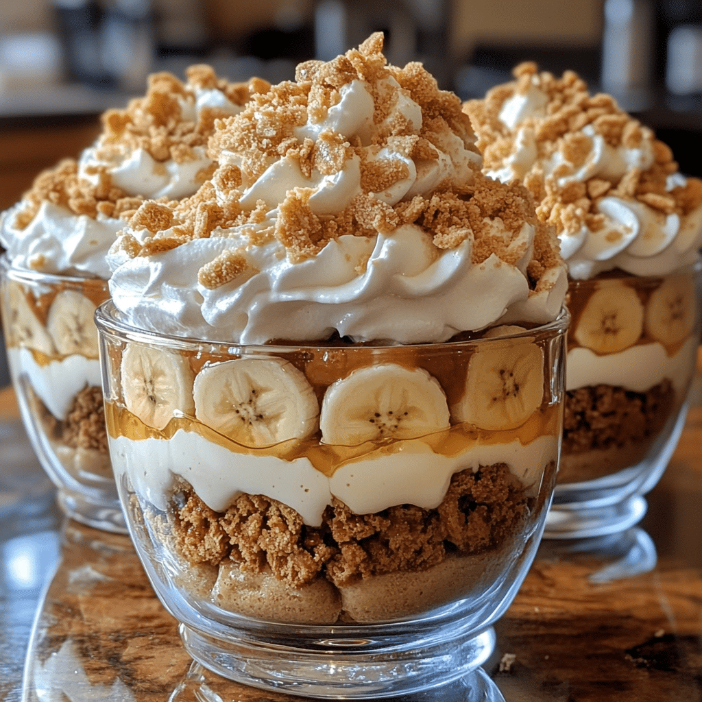 Delicious Creamy Banana Pudding Cups with Crunchy Toppings 1 Featured Image