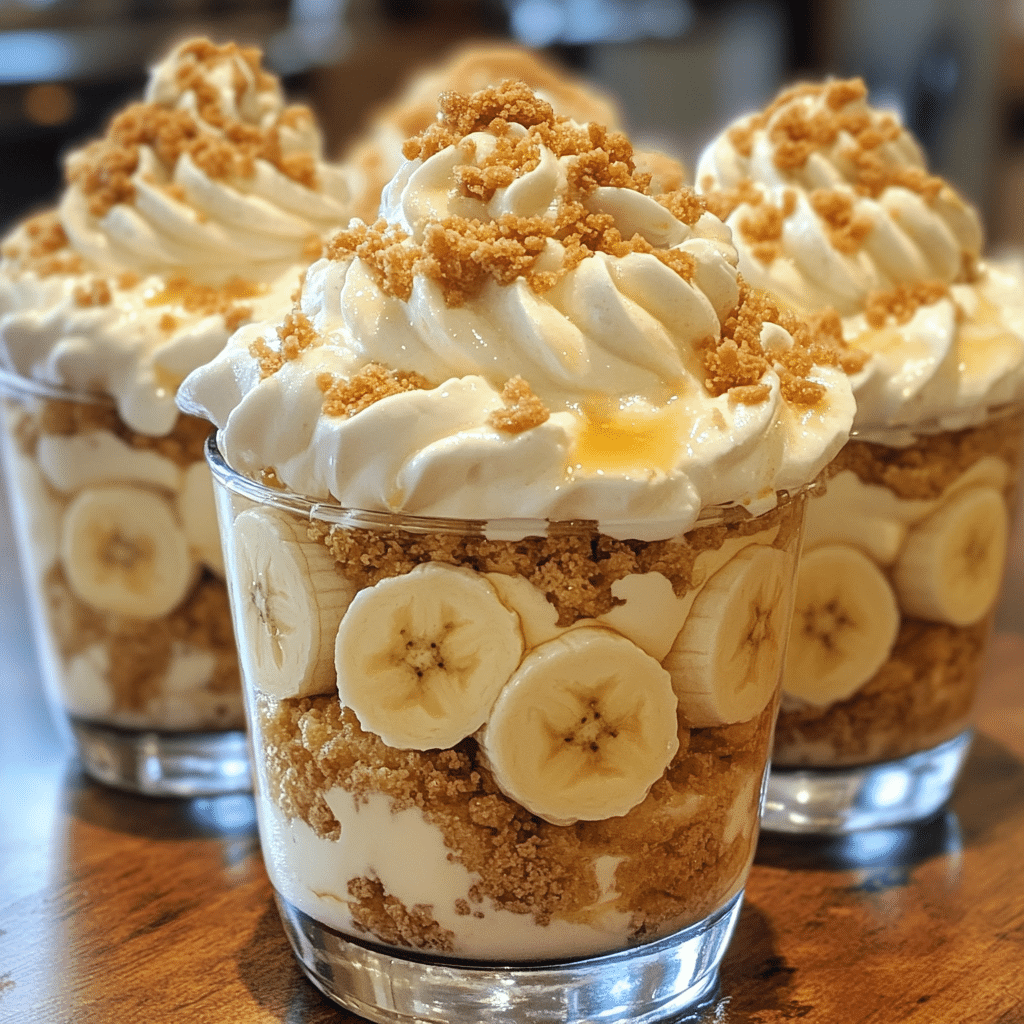 Delicious Creamy Banana Pudding Cups with Crunchy Toppings 2 Article Image