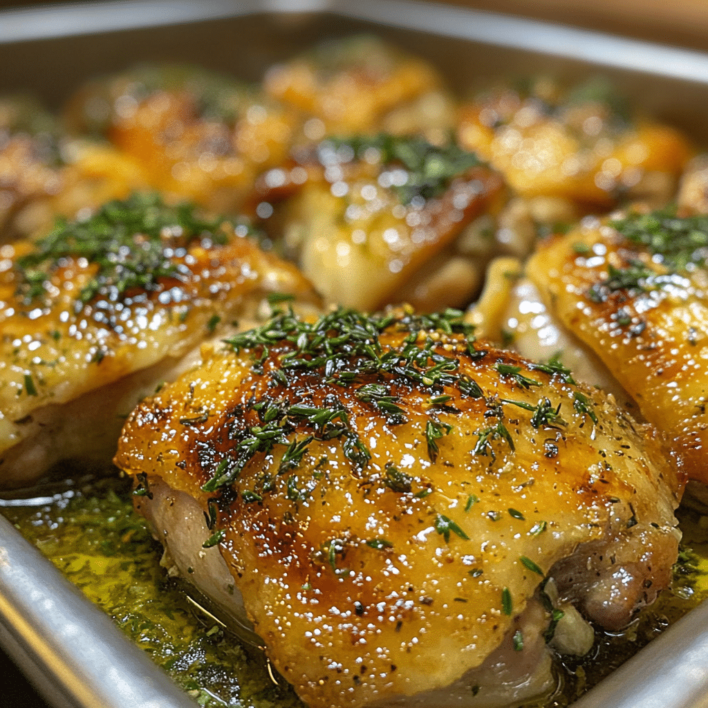 Savory Crispy Bone-In Chicken Thighs with Herb Marinade 2 Article Image