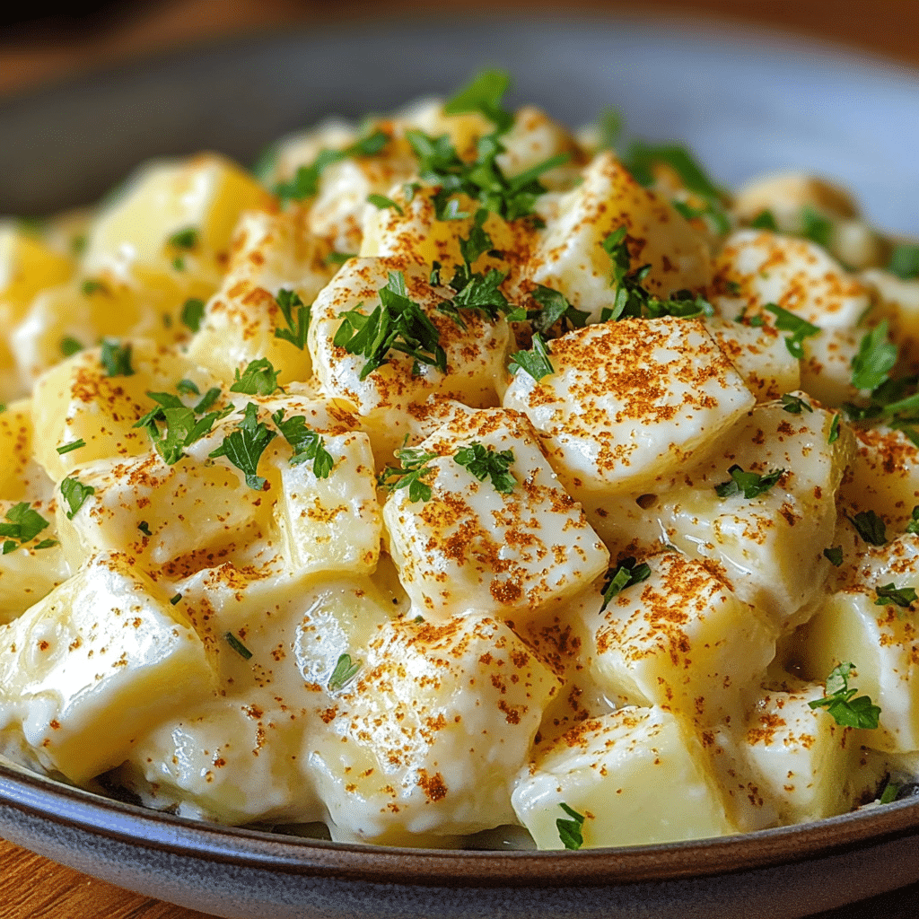 Creamy Deviled Egg Potato Salad with Zesty Flavor Burst 2 Article Image