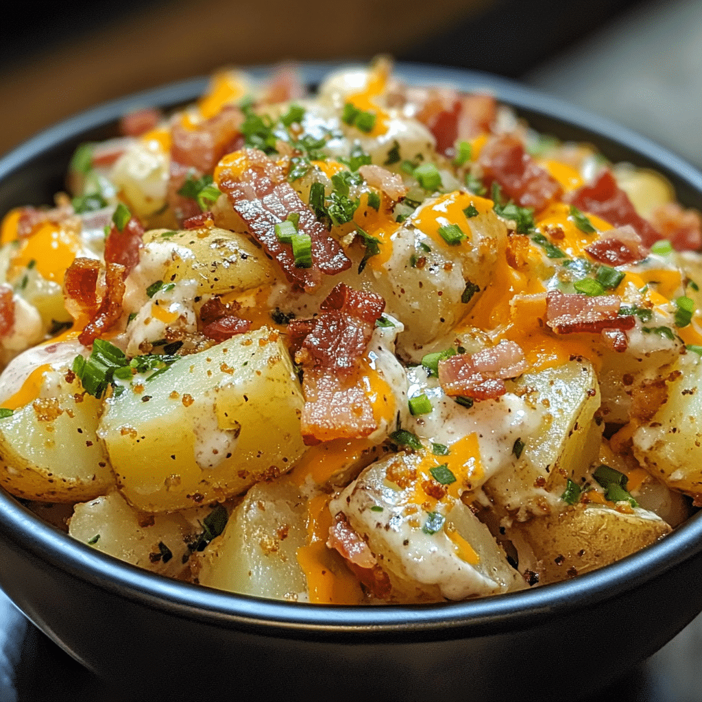 Indulge in Comfort: Irresistible Loaded Baked Potato Salad 2 Article Image