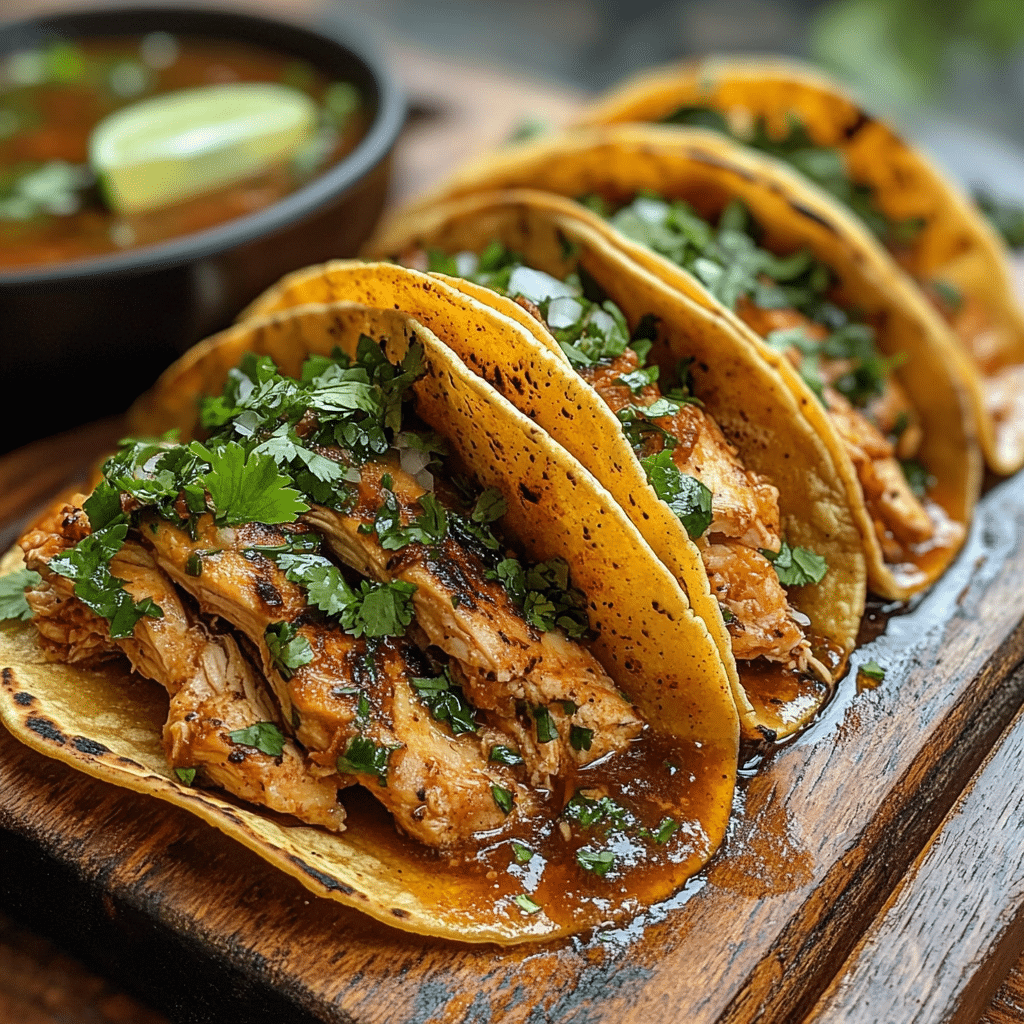 Savory Chicken Birria Tacos with Unique Spices and Broth 2 Article Image