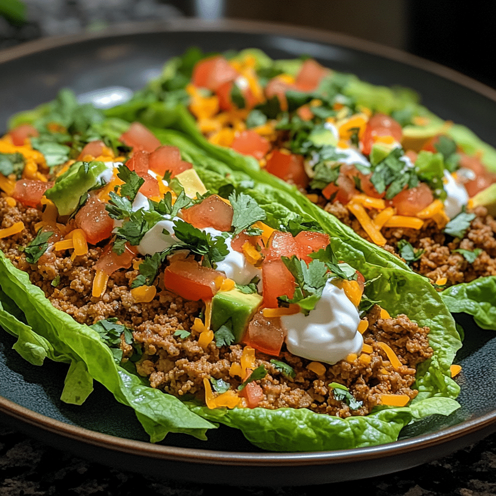 Savory Beef Tacos with Spicy Pineapple Salsa Delight 24 Crisp Lettuce Tacos