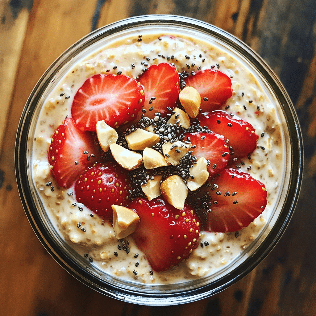 Delicious Strawberry Overnight Oats with Chia and Almond Milk 2 Article Image