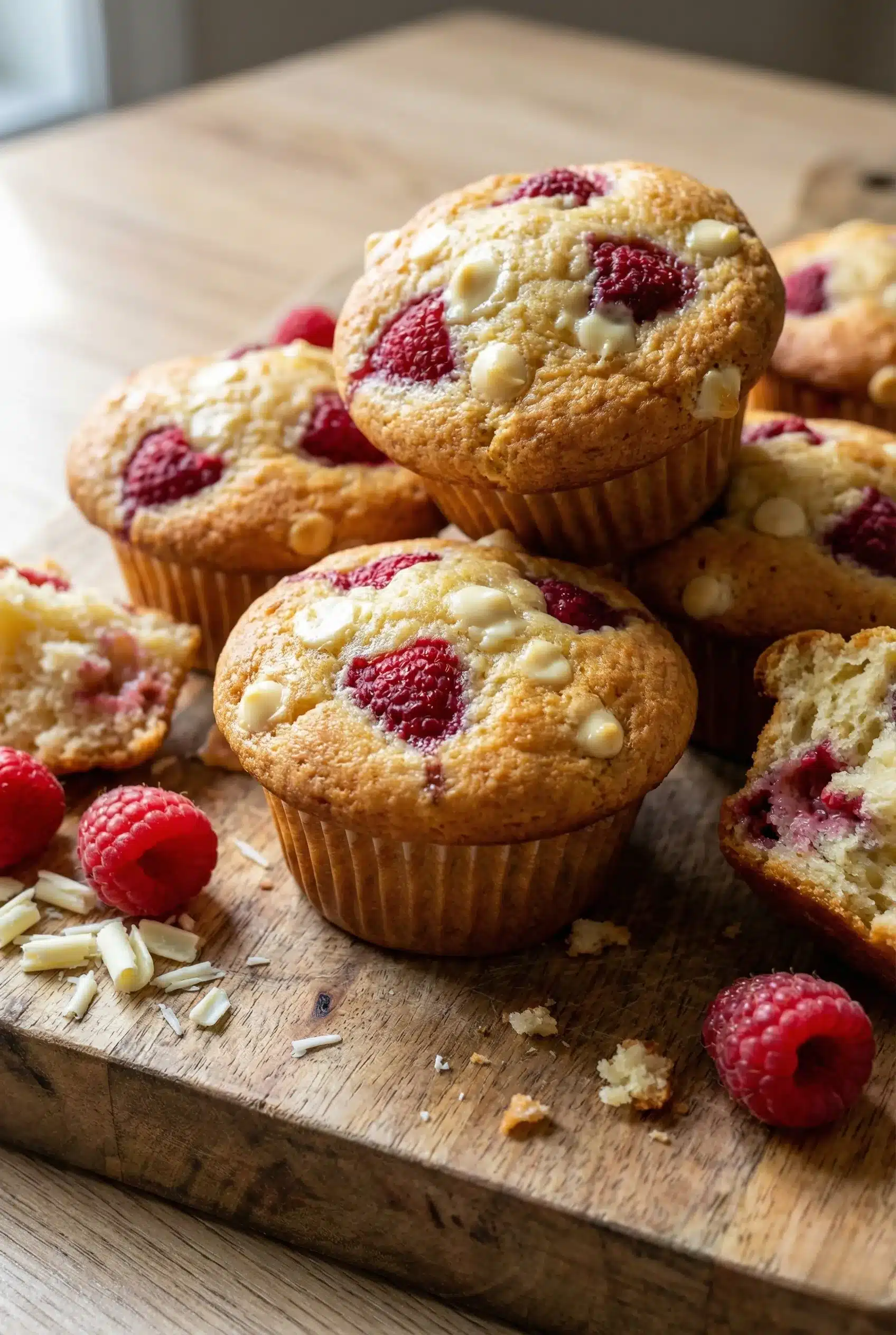 Decadent Raspberry White Chocolate Muffins in 30 Minutes 1 Featured Image