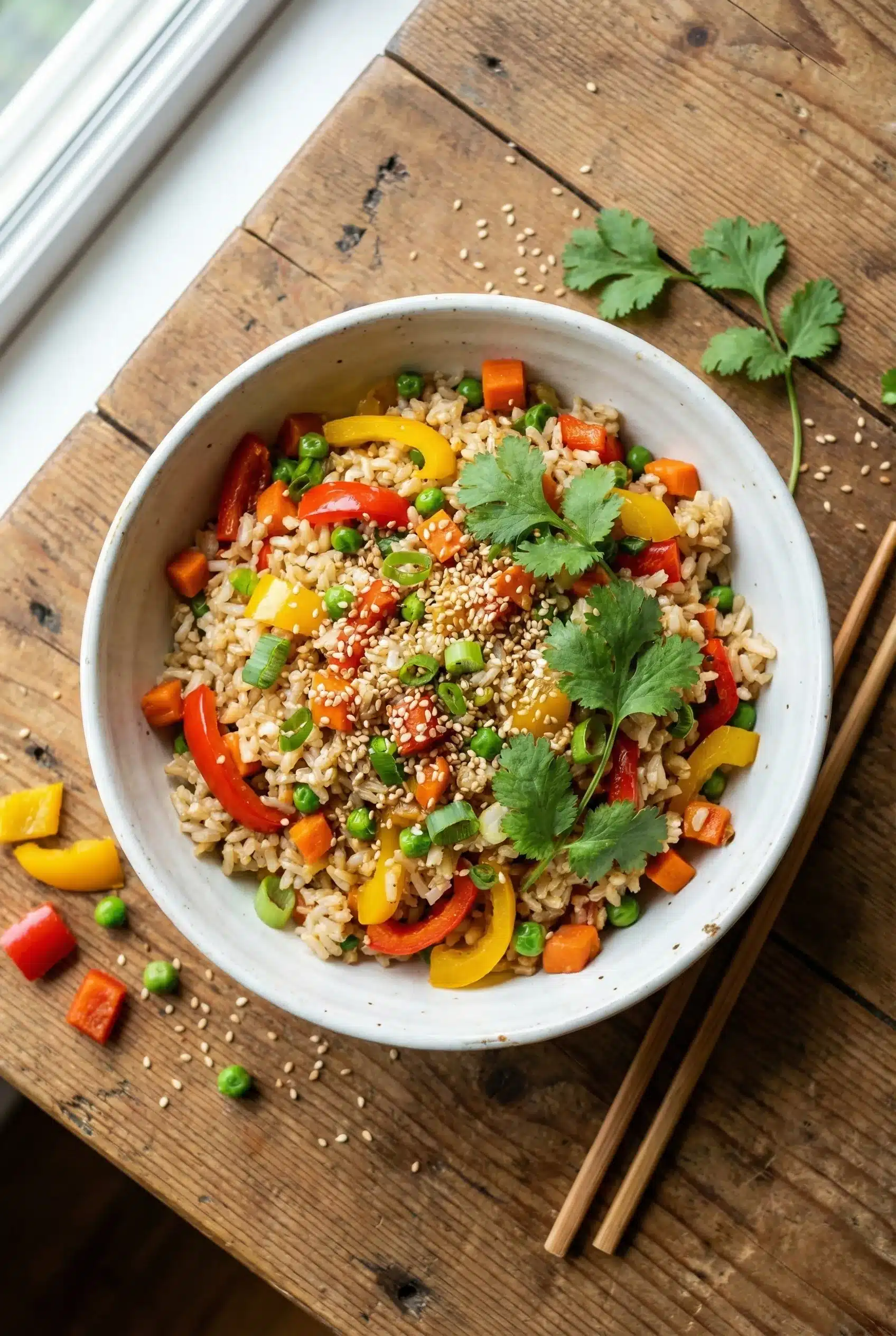 Savory Brown Rice Fried Rice with Unique Veggie Twist 3 Article Image