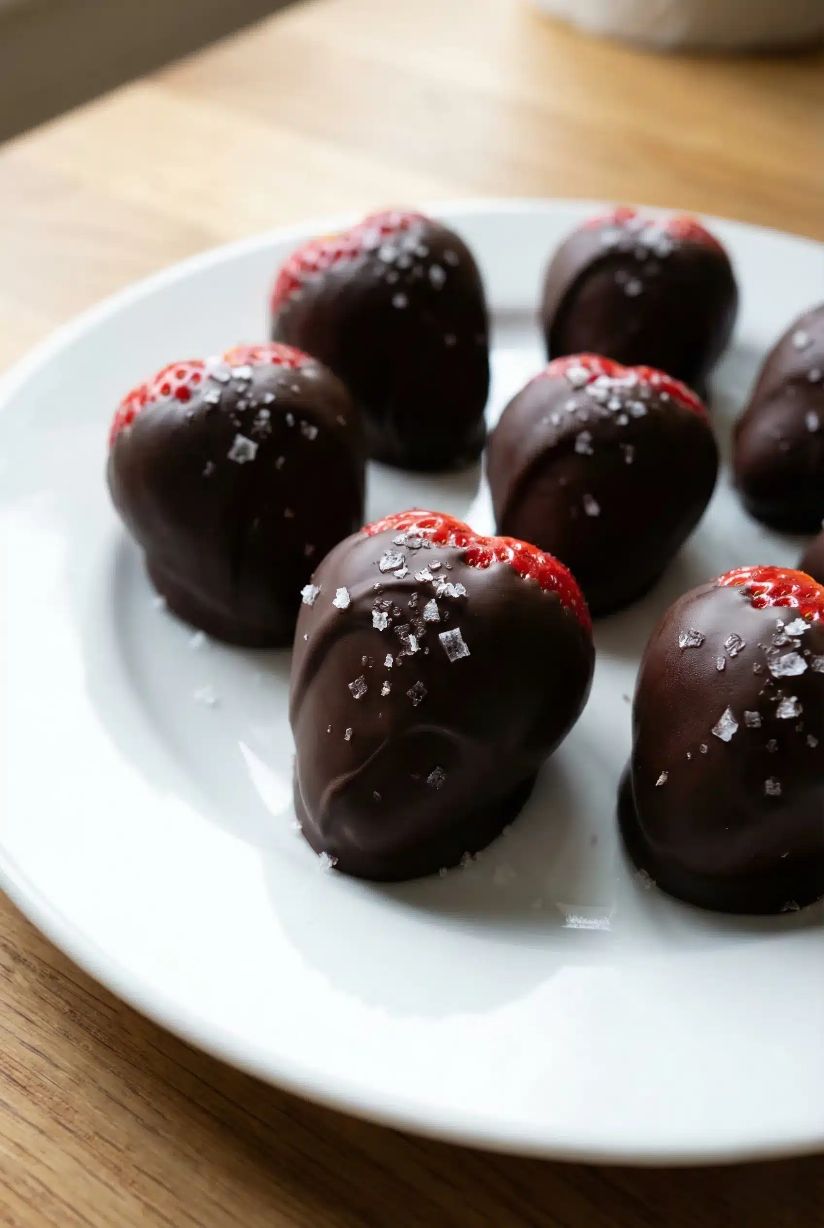 Decadent Dark Chocolate-Covered Strawberries with Sea Salt 1 Featured Image