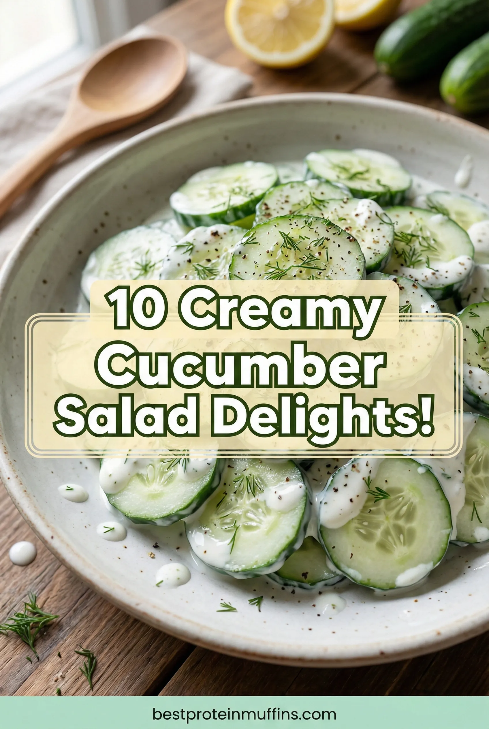 Delightfully Creamy Cucumber Salad Creations to Savor 1 Featured Image