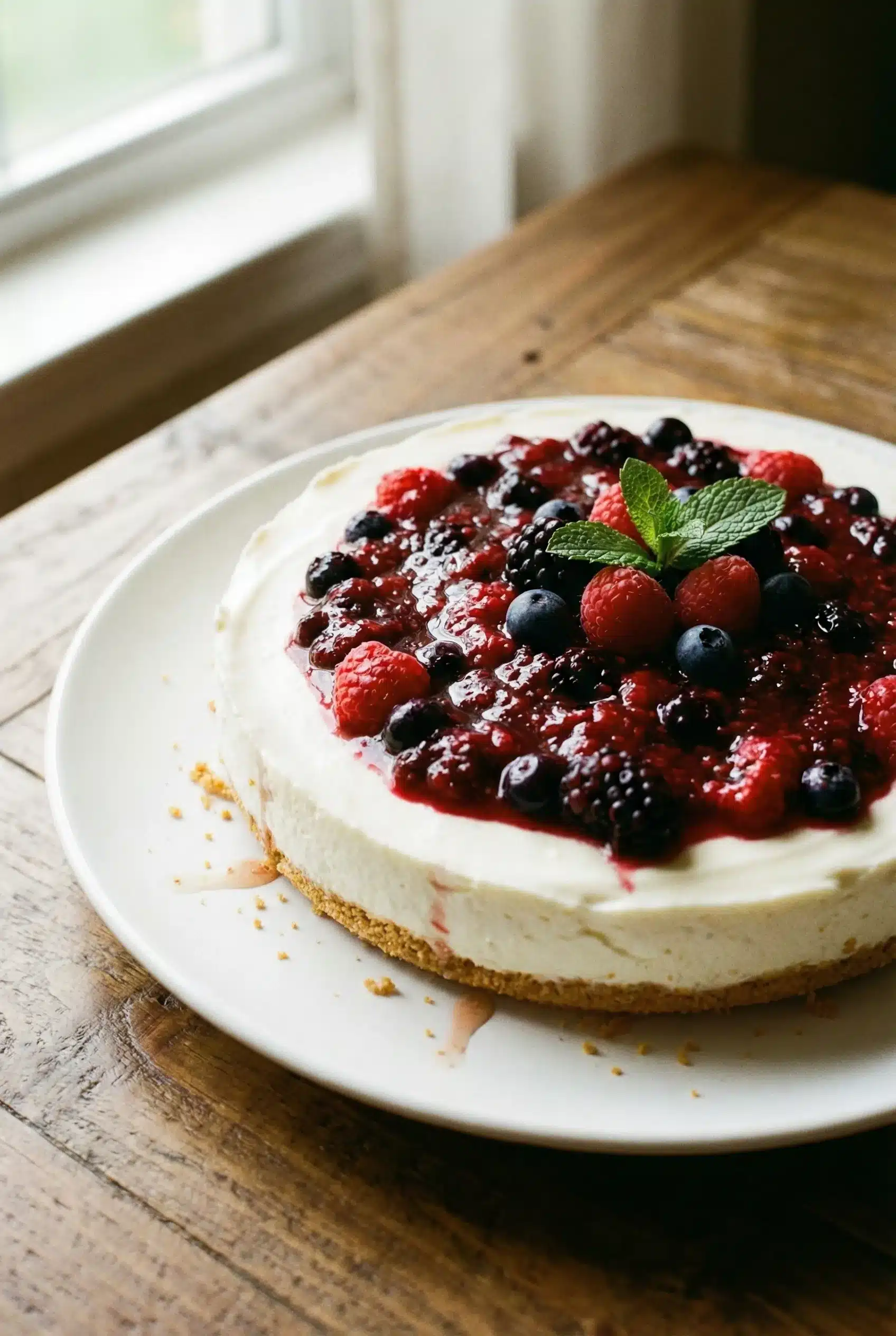 Indulge in Heavenly No Bake Cheesecake Bliss 1 Featured Image