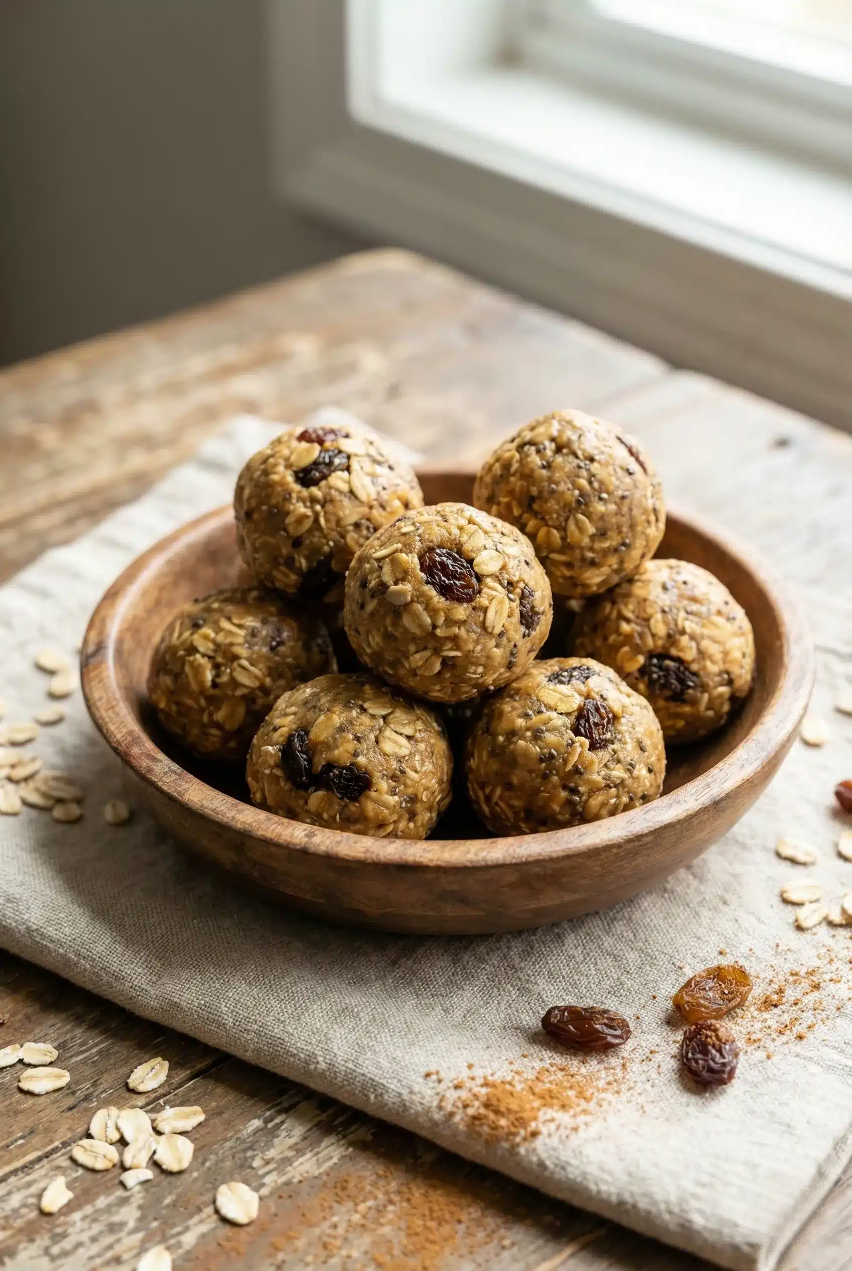 Nourishing Oatmeal Raisin Protein Balls for Cozy Moments 1 Featured Image