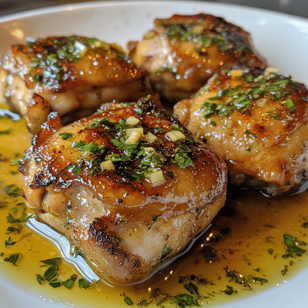 Succulent Keto Chicken Thighs with Garlic Herb Butter Sauce 2 Article Image