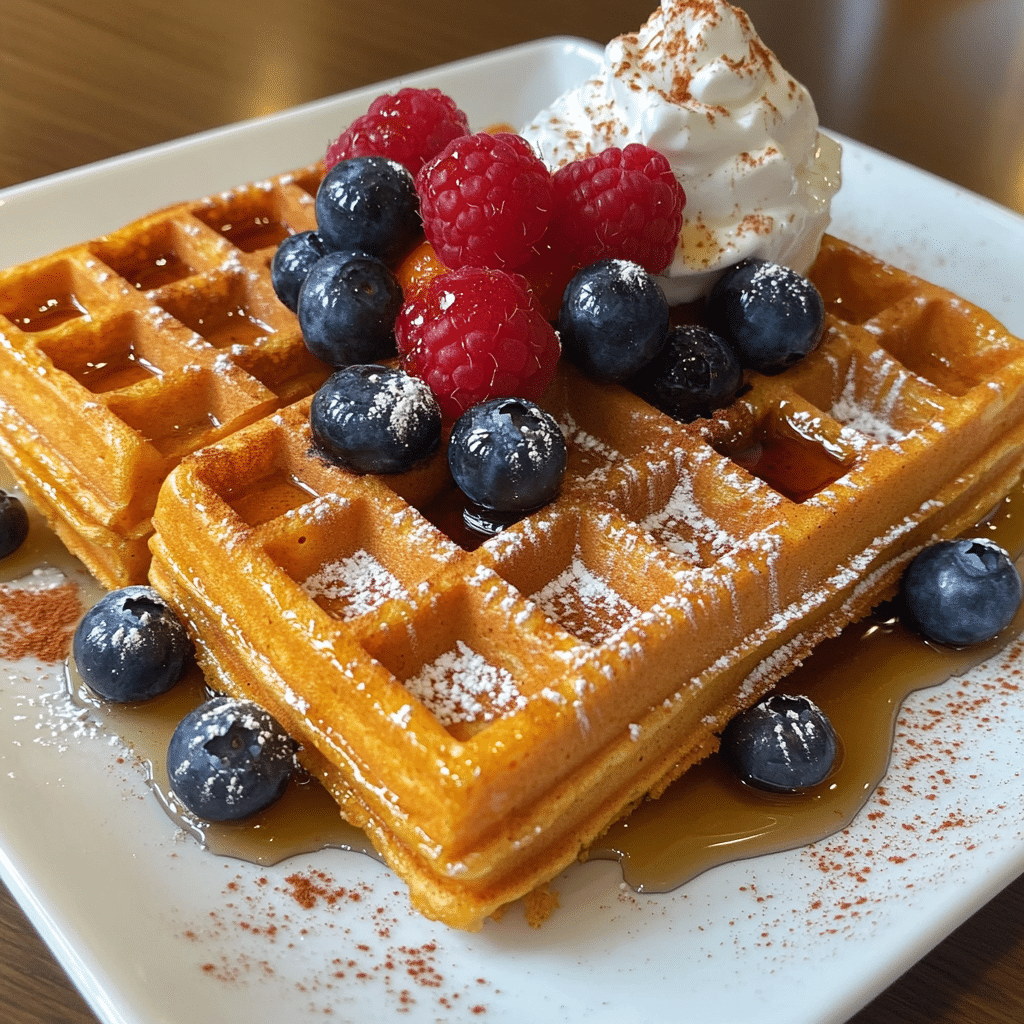 Irresistibly Fluffy Sweet Potato Waffles with Cinnamon Twist 1 Featured Image