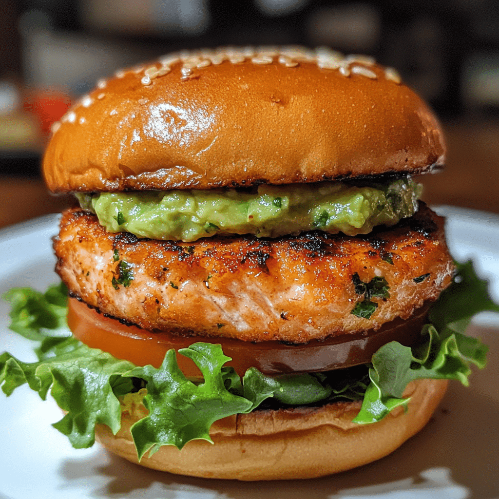 Savory Salmon Burgers with Zesty Avocado Cream 1 Featured Image