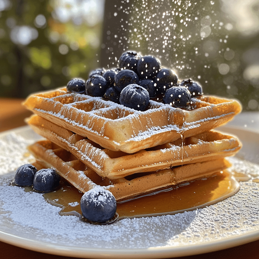 Fluffy Blueberry Waffles with a Burst of Fresh Flavor 1 Featured Image