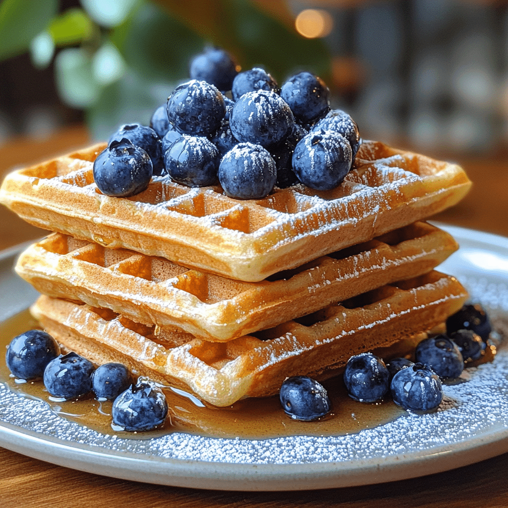 Fluffy Blueberry Waffles with a Burst of Fresh Flavor 2 Article Image